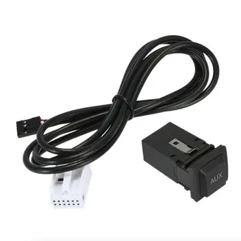 Автомобилен USB AUX аудио кабел за превключване за VW1 Golf GT I R MK6 MK5 Jetta RCD310 RCD510