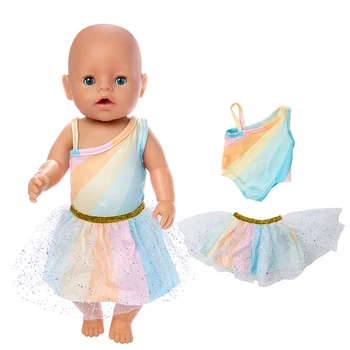 2023 Ново Преливащи дневни рокля, стоп-моушън Дрехи, подходящи за 43 см, дрехи за малките кукли, Аксесоари за Кукли Реборн