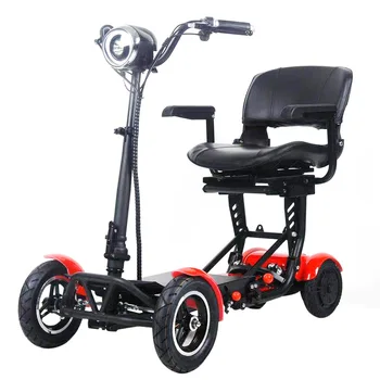 Сгъваеми електрически скутери, инвалидни колички 4-колесни електрически скутери за възрастни възрастни хора с Бърз самобалансирующийся електрически скутер