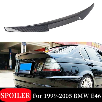 За 1999 2000 2001 2002 2003 2004 2005 BMW E46 Carbon Fibe M4 Style Задната част на капака на багажника, авто спойлер, калници, аксесоари за външен тунинг