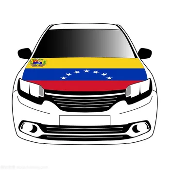 Знамена на Венецуела 1954-2006, знамена върху капака на предния капак на колата, 3,3x5 фута /5x7ft, 100% полиестер, банер реклама на предния капак на автомобила