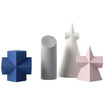 Скандинавски керамично геометрична украса креативна всекидневна модел на верандата домашна мека декоративна рана занаяти