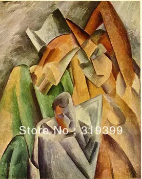 Възпроизвеждане на картини с маслени бои върху платно, арлекин-семейство-1908 Пабла Пикасо, музейное качество, бърза, безплатна доставка, ръчна изработка