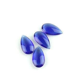 Класическа кристал капка вода 38 мм/50 мм, тъмно син цвят за обици и колиета-чокеров, колиета и осветителни суспензии за полилея