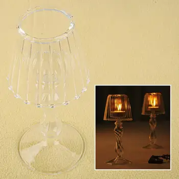 Стъклен свещник, поставка за чаени свещи, настолна лампа, форма, модерна за сватбена декорация на дома