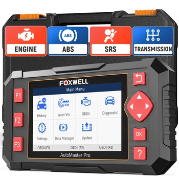 FOXWELL NT604 Elite Авто скенер OBD2, скенер, ABS, SRS, четец на код на двигател, четец на код на двигателя, OBD 2, инструмент за автоматично диагностициране на автомобила