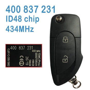 FCC: 400 231 837 Автоматично умно дистанционно управление 2 бутона 434 Mhz ID48 чип Замяна на автомобили смарт ключ за Lamborghini Gallardo