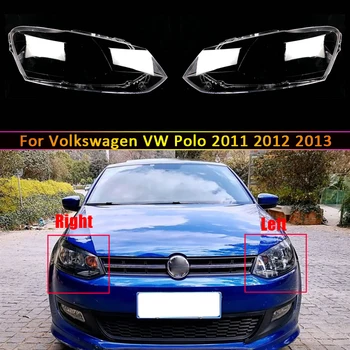 Обектив автомобилни фарове за Volkswagen VW Polo 2011 2012 2013, замяна на автомобили, автоматична капачка на корпуса