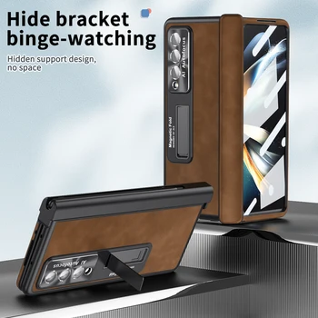 За Samsung Z Fold 4 S на Писалка Притежател Пълно Тяло Здрав Калъф за Samsung Galaxy Z Fold 4 5G Fold4 Фолио За екран от Закалено Стъкло