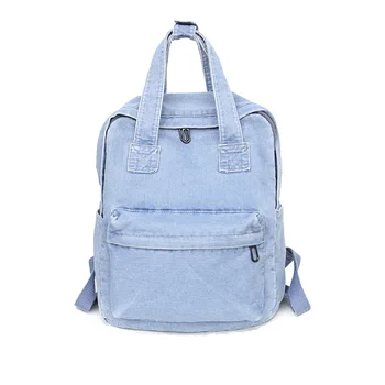 Дамски модни раници, выстиранная училищна чанта в стил ретро, деним раница mochila femenina escolar infantil, пътна чанта