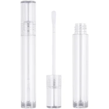 Прозрачна туба с блясък за устни, прозрачна пръчка, празен, като пластмаса, 4,5 мл, 50 бр., 100 бр. контейнер за опаковане на козметични, течни червила
