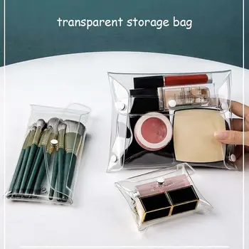 Калъф с голям капацитет чанта за съхранение на бижута козметични чанти за съхранение на тоалетни принадлежности козметични седалките Прозрачна косметичка