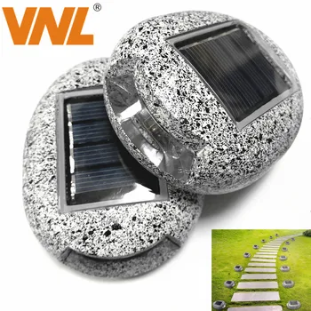 VNL IP65 Наземни светлини на слънчеви батерии led лампа на слънчевата пътека под формата на камък на Външно пейзаж осветление за градина, двор, карам на пистата, косене на тревата