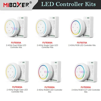 Miboxer Одноцветный/CCT/RGB/RGBW/RGB + CCT Led Контролер Комплекти DC12V 24V Полосовая Лампа мини-димер + 2,4 G на дистанционното управление Sunrise