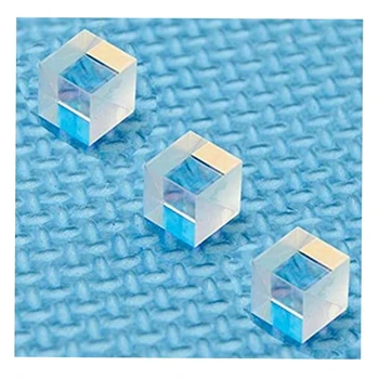 Поляризирана греда сплитер PBS Прозрачна леща Поляризиращ кубичен обектив 630 нм-660 нм отгледа 10х10 мм (опаковка от 3)