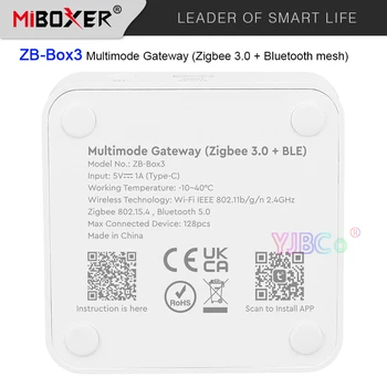 Miboxer Zigbee 3.0 Bluetooth мрежа мулти-режим Портал ZB-Box3 WiFi Интелигентен Контролер на Hristo control App / гласово управление на онлайн ъпгрейд