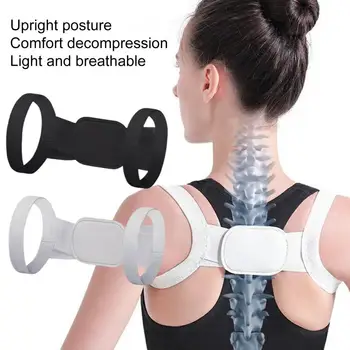 Колан за корекция на стойката на тялото на женската през коректор за облекчаване на болки в гърба еластична Превръзка Коректор на стойката на тялото Подкрепа на гърба
