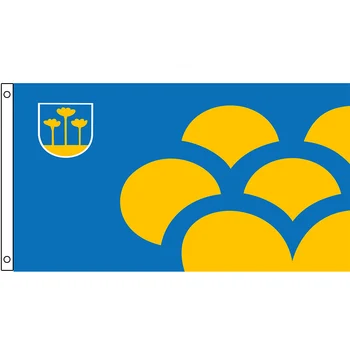 Флаг Зутермира, Холандия, град в Холандия, 60x90 см, 90x150 см, за декорация, банер за дома и градината