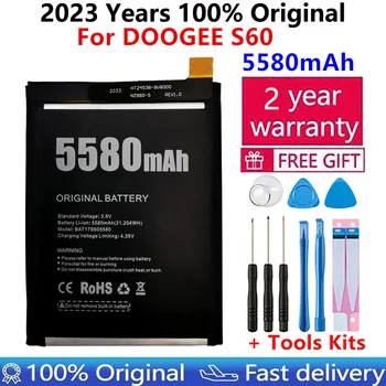 100% Оригинална Новост За DOOGEE S60 Подмяна на 5580 ма Резервна Батерия За смартфон DOOGEE S60 Батерия Bateria 