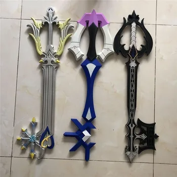 Стилове Гореща Игра Kingdom Hearts Key Blade Oblivion 3 цвята Ключ ПУ Стил Оръжие Аксесоар меч играчка