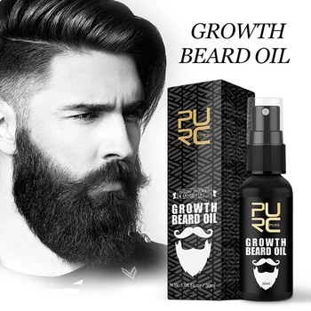30 мл олио за растеж на брада, спрей, етерично масло, хранително вещество за брадата, по-гъста, наситено с, привлекателно масло за растежа на мустаците и брадата за мъже, грижа за брада