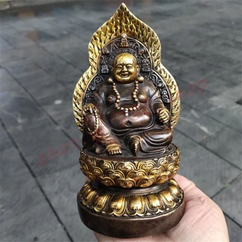 Месинг позлатен Буда Майтрейя вижте Буда, изискани лични благоприятни бижута ръчна изработка