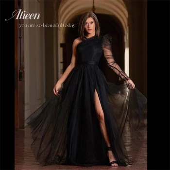 Секси вечерна рокля Aileen, женски рокли за официални събития, черни трапециевидные дълги луксозни вечерни рокли за дневни и нощни партита, халат за баня