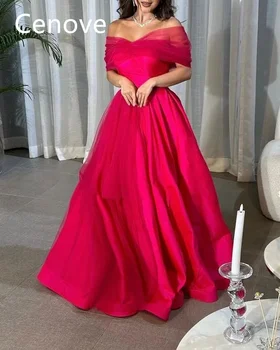 Cenove Виолетово-червена рокля за абитуриентски бал с къси ръкави с дължина до пода, вечерна лятото елегантна вечерна рокля за Женщин2023