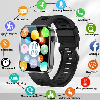 LIGE 2023 Новите смарт часовници за мъже, фитнес тракер, кислород в кръвта, здравето, живота, водоустойчив Bluetooth разговори, женски умни часовници с пълен сензорен екран