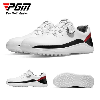 PGM Мъжки Обувки за голф, Ежедневни Спортни Обувки, Обувки с дръжка, Микрофибър, Водоустойчив, без хлъзгане, XZ259 на Едро