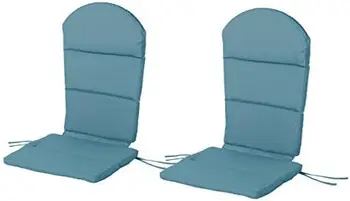 Улични водоустойчиви възглавници за столове Adirondack (опаковка от 2), тъмно-сини, 2 бр. (опаковка от 1)