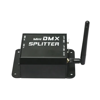 Оптичен сплитер 3Pin DMX 512, 2 канала, изолиран опаковка, усилвател за DJ-дискотеки, сватбен ефект на осветяване на сцена DMX