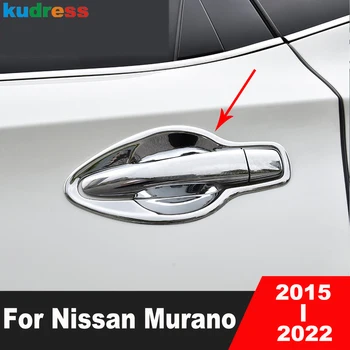 Автомобилна Врата Копчето, Наслагване На Капака На Купата За Nissan Murano 2015 2016 2017 2018 2019 2020 2021 2022 Хромирани Стикер, Външни Аксесоари