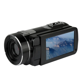 Портативен видеорекордер 1080P DV камера за видео блог с автопортретом, студентски парти, цифрова камера с висока разделителна способност с 3.0-инчов повратна екран