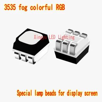 Led лампа с чип, топчета 3535 RGB, бяла повърхност, събиране, положителен полюс, червен средата, зелен край, син дисплей, специална лампа, топчета