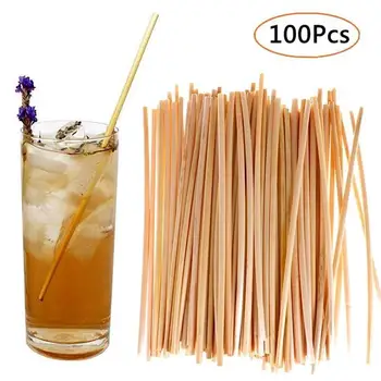 1000шт 14 см за Еднократна употреба пшеница сламки Екологично чисти сламки от естествена пшеница за пиене