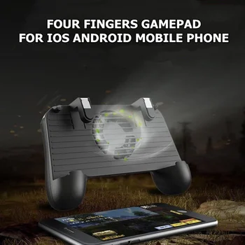 Преносими игрови аксесоари за мобилни телефони Геймпад F1 с игри охладител за PUBG, дръжката, за да стартирате Aim Стреляй за iPhone Samsung Xiaomi