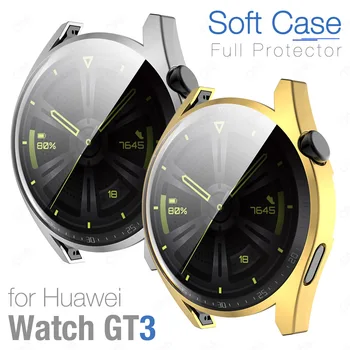 Мек Защитен Калъф от TPU За Huawei Watch GT3 GT 3 GT2 2 2Д Pro 42 мм и 46 мм, с Пълен Защитен Броня За Huawei Watch 3