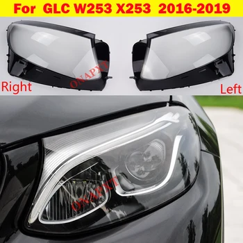 Прозрачен Капак Фарове на Автомобил, Лампа, Автообъектив, Стъклена Обвивка За Mercedes-Benz GLC class W253 X253 GLC200 GLC260 GLC300 2016-2019