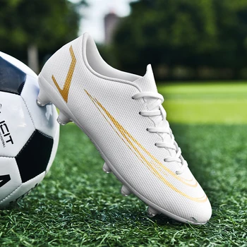 Качествени футболни обувки Messi Здрави футболни обувки с ниски берцем Леки и удобни спортни маратонки за футзала в насипно състояние 32-47 размер