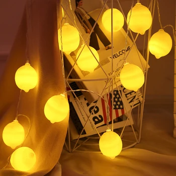 Нови led лимон светлини, декорация за празничната партита, струнен лампа, Декорное външно украса, Коледни лимон светлини, подарък приказни светлини