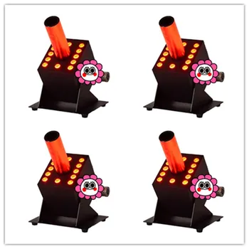 4бр 70w Mini led co2 Smoke Machine Light 12x3w RGB LED Противотуманная взривяване на Машина с Дистанционно управление