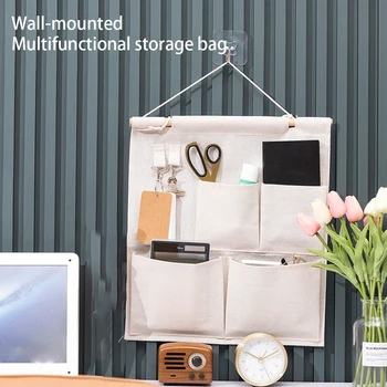 Подвесная чанта за съхранение, закачалка за магазин памук, домашно органайзер