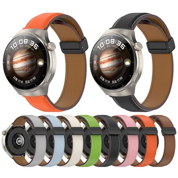 Кожена каишка за часовник 20/22 мм, с окачени катарама, аксесоари за часа на Samsung Galaxy/Amazfit Series, резервни части за часовници