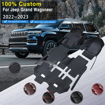 Автомобилни Постелки За Jeep Wagoneer Grand Wagoneer Series III WS 2022 ~ 2023 7-местен Кожена Подложка Tapete Automotivo Para Автомобилни Аксесоари