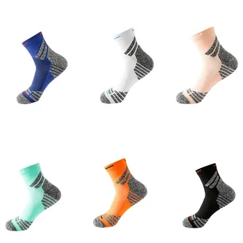 Спортни чорапи 10 бр., мъжки баскетбол чорапи със среден размер, чорапи за бягане на открито, абсорбиращи потта нескользящие спортни чорапи
